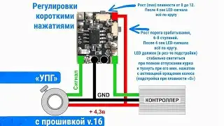 Прошивка «УПГ» v.16 с регулировками нижнего  порога включения и плавности
