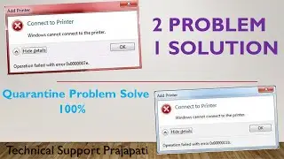 windows cannot connect to the printer | error solved 0x0000011b & 0x0000007c