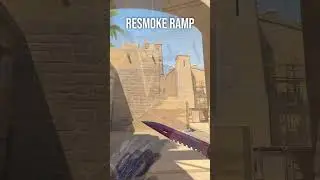 easy A ramp smoke from Jungle on Mirage CS2 #cs2 #counterstrike2 #shorts