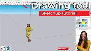 Getting Started with SKETCHUP PRO in 2024 Part 3 - How to use drawing tools in SketchUp