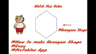 #How to make Hexagon shape in Pictoblox (for more Information see in the Description box)