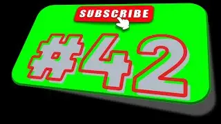 #42 Subscribe Button Green Screen | No Copyright | Free to Use | Million Dollar Resources