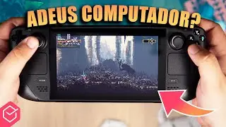 CHEGOU! 🤩 STEAM DECK o PC GAMER PORTÁTIL!! // Será que RODA TUDO LISO?