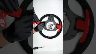 Assembling the M4 CSL Alcantara steering wheel for our G87 M2 #bmwm #g87m2
