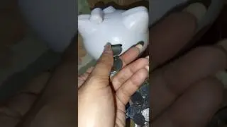 💈asmr satisfying sound-Cute piggy bank with coin dropping sound #asmrsounds #coins  #sleepingsounds