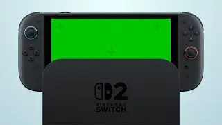 Nintendo Switch 2 Handheld Gameplay Demo Animation - Light BG | Green Screen | 4K | Free Download