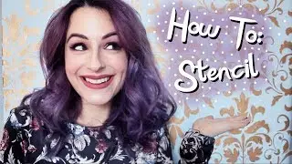 How to Make Stencils on the Wall ✰ Shanti Lives