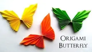 Paper Butterfly|Origami paper butterflies|Easy and fast Craft in 2 Minutes