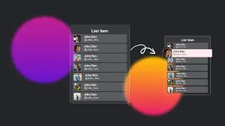 Glassmorphism List Item Hover Effects | Html CSS