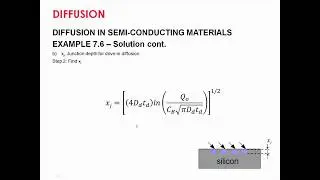 Example of diffusion in semi-conducting materials - Part 2