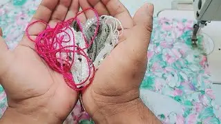All these laces are for one design | Creative viral neck and sleeve design idea | Neck  Art tutorial