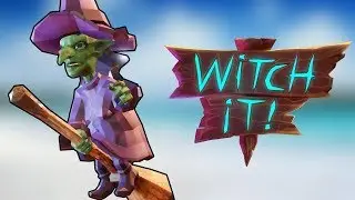 Беги от сюда он там!Спасаемся от маньяка в Witch it!