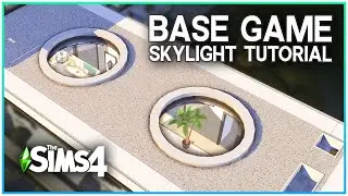 Sims 4 SKYLIGHT TUTORIAL: Base Game Only Roof Window | Kate Emerald