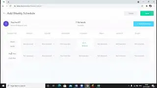 How to manage weekly timetable by Teacher on classroom.live