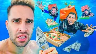 LE DOY $1000 al REPARTIDOR que LLEGUE PRIMERO al FONDO DEL MAR!!
