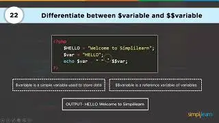 40 Most Common PHP Interview Questions & Answers by Simplilearn