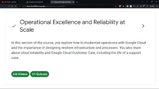 Operational Excellence and Reliability at Scale | Module 2 | Quiz Answers #googlecloud