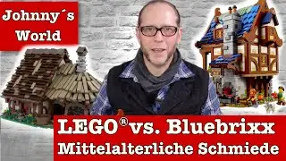 LEGO® vs  Bluebrixx Mittelalterliche Schmiede LEGO Ideas 21325 / BB 102000