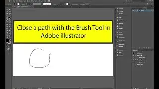 Close a path with the Brush Tool in Adobe illustrator