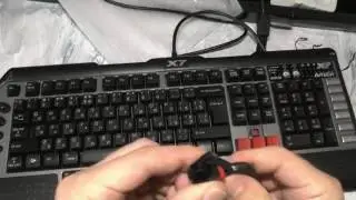 Игровая клавиатура A4 Tech X7 G800MU Multimedia Gaming PS/2 Black