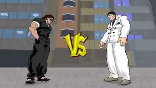 Yujiro Hanma vs Kaoru Hanayama Юдзиро Ханаяма бой