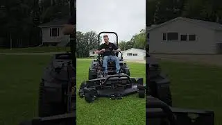 Mowing at 18 MPH!! Fastest Mower EVER #lawncare #yakta #yaktamowers