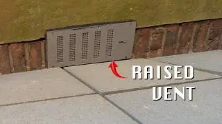 Fix foundation moisture with drainage and raised vents