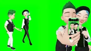 Green screen animasi part 41 Romantis terbaru