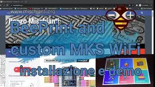 BeePrint Web UI su MKS WiFi (Robin Nano 1.2) con la mia FlyingBear Ghost 5 installazione e demo