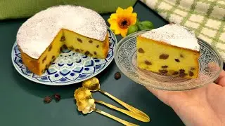 Doar 2 oua, 50 g de unt si 5 min de amestecare! Pasca fara aluat cu branza de vaci!