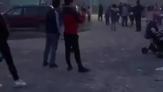 Дискотека на улице во время самоизоляции (Караганда)