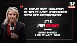 Julian Assange's lawyer reacts at the conclusion of #DayX