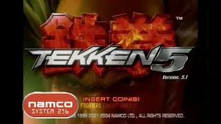 TEKKEN 5 VERSION 5.1 Namco System 256 Kazuya Mishima Gameplay real Arcade 4K
