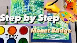 How to Paint Monet for Kids - EASY Trick and Tips for beginners 