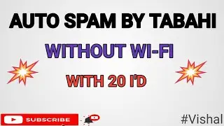 Auto Spam || On YouTube Live Chat ||By Tabahi || Without Wi-Fi || With 20 I'D