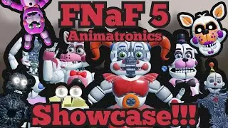 FNaF 5 Animatronics Showcase!!! | The Pizzeria Roleplay: Remastered | Roblox