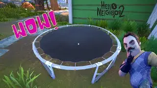 TRAMPOLINE IN THE GAME - Hello Neighbor 2