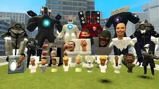 NEW SIREN MAN MECHA BOSS VS ALL SKIBIDI TOILET BOSSES In Garry's Mod!