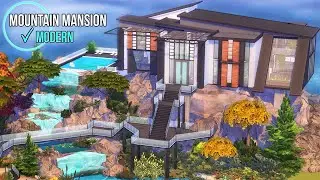 • Modern Mountain Mansion ✔Luxurious Interior (Collab/Sarina_Sims) | NoCC | The Sims 4 | Stop Motion