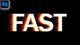 How to Create a Fast Text Effect in Photoshop | Easy Tutorial for Beginners