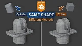 Blender Practice – Modeling a Mount Shape Using Different Methods