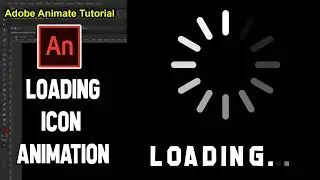 Simple & Easy Loading Icon Animation Tutorial - Adobe Animate Tutorial For Beginners
