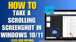 How to Take a Scrolling Screenshot in Windows 10/11 - Full Page Screen Capture (Under 1 Minute)