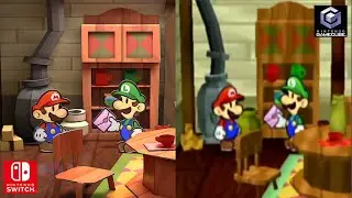 Paper Mario TTYD Switch Remake vs Original Gamecube Comparison
