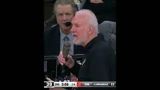 Coach Greg Popovich grabs mic mid-game to stop booing chants on Kawhi Leonard😳 #shorts