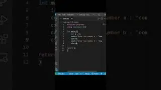 ADD two number using C++ language | C++ programming for beginners | sum 2 number | #shorts