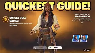 How To COMPLETE ALL CURSED SAILS QUESTS in Fortnite! (Jack Sparrow Mini Pass)
