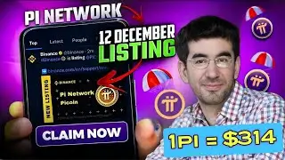 Good News 💥 Pi Network Open Mainnet Launch on 12 December 2024 😱 1pi = $314 🤑🎉 #pinetwork #crypto