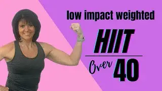 40 Min Fat🔥Burning No Repeat💜 Low Impact HIIT+ABS💜Workout with Dumbbells for Women