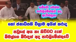ඥාති නෑ කිව්වට ඔය ඉන්නෙ දෙන්නම.. කො ජනාධිපතිගෙ විශ්‍රාම කැපුවද දයාසිරි සමග පාර්ලිමේන්තුවේ උණුසුම් වේ